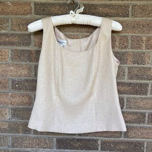 Jones NewYork Shell/TankTop,Tan 8P